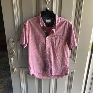 Muted Pink Casual Men's Button-Down